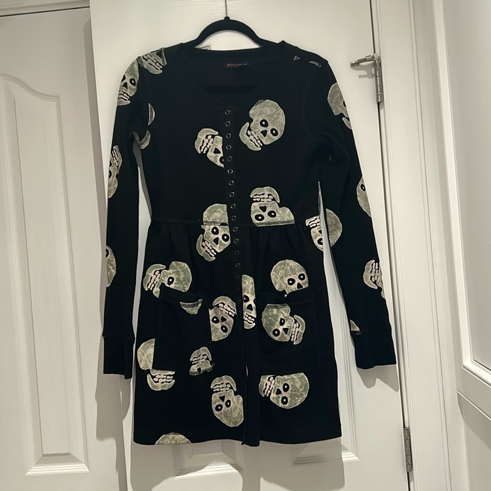 Y2K Betsey Johnson Skull Dress